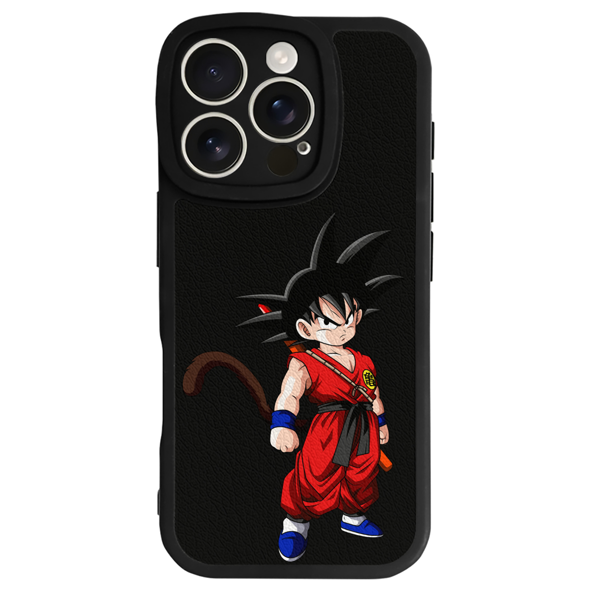 （画像用） ドラゴンボール 孫悟空（そん ごくう）Son Goku カカロット DRAGON BALL Kakarotto 【iPhone 16シリーズ対応】シリコンスマホケース（レザー調） 材質：シリコン